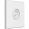 Ekena Millwork Standard Sedgwick Bullseye Rosette With Rounded Edge, 8"W x 8"H x 3/4"P ROSP080X080X075SDG04 - alternate 1